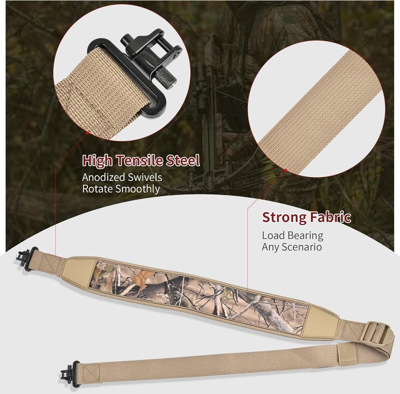 SP.G Crossbow Strap Fits Most Model - Adjustable Crossbow Shoulder Sling Non-Slip Pad Crossbow Sling Two Points Shoulder Strap with Heavy Duty Webbing for Crossbow Hunting Accessories - Image 5